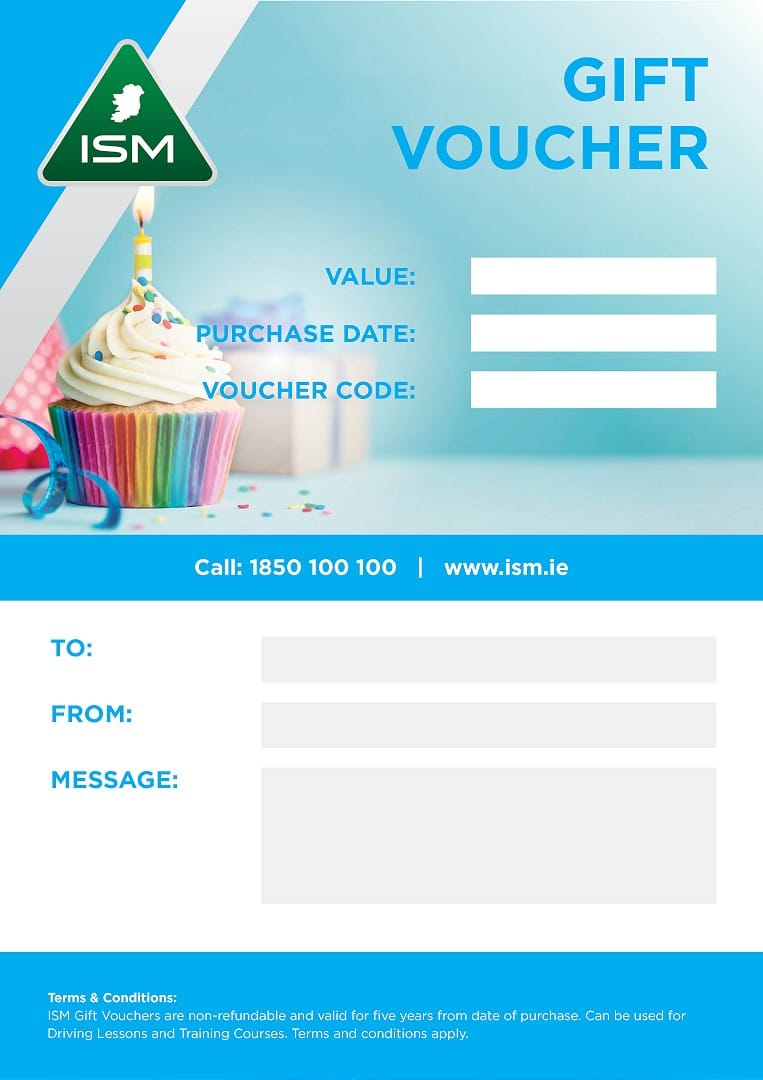 ISM Birthday gift voucher